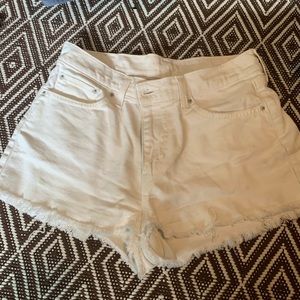 White high waist Levi shorts size 27